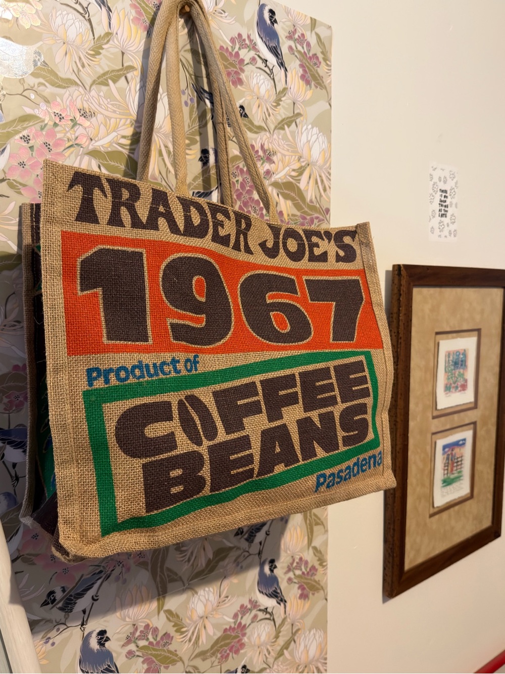 NWT Trader Joe’s 9 Gallon Burlap Tote
